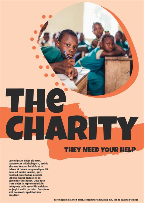 charity poster design